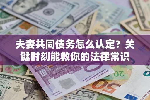 北京夫妻共同债务怎么认定？关键时刻能救你的法律常识